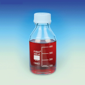 PYREX® High-grade GL25~GL45 Batch-certificated Media-lab Bottle, 25~20,000㎖ with PP Screwcap &amp; Pouring Ring, Borosilicate Glassα3.3, GL25~GL45 투명 랩바틀